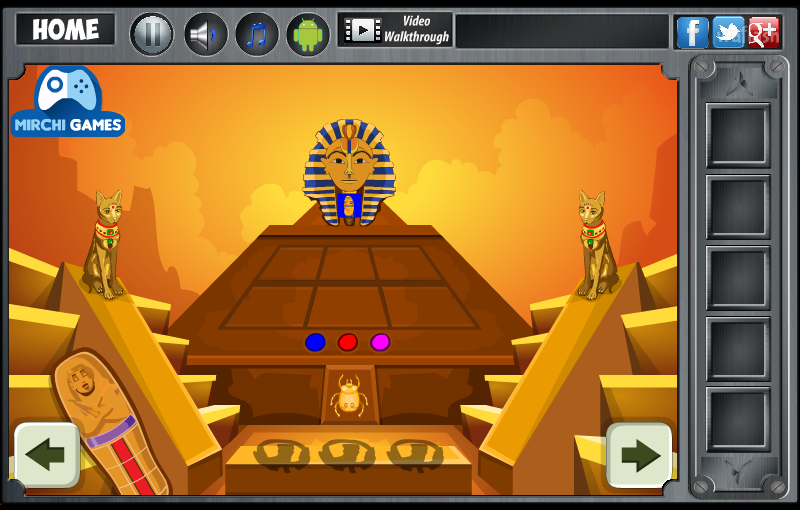 이집트 헌터 (Mirchi Escape - Egypt Hunter) 게임 화면 4