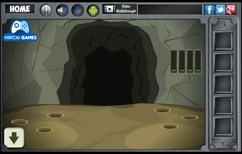보물 동굴 이스케이프 (Mirchi Escape - Cave Treasure Escape) 게임 화면 3
