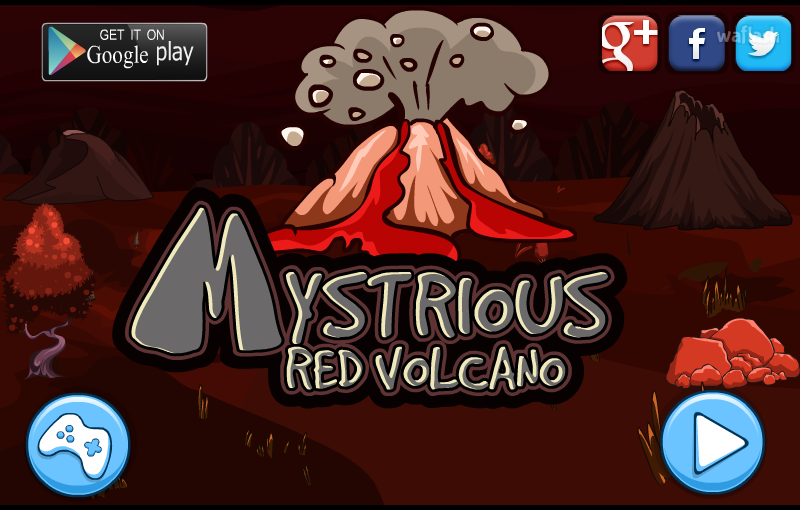 신비로운 빨간 화산 탈출 (Mirchi Escape - Mysterious Red Volcano)) 게임 화면 1