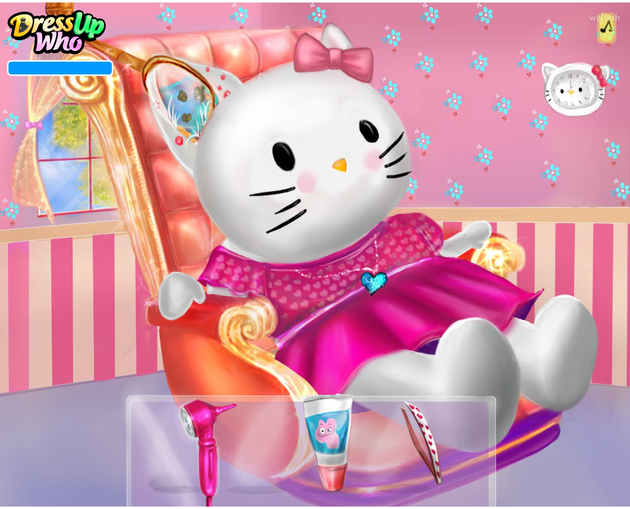 헬로 키티 귀 치료 게임 (Hello Kitty Ear Doctor) 게임 화면 1