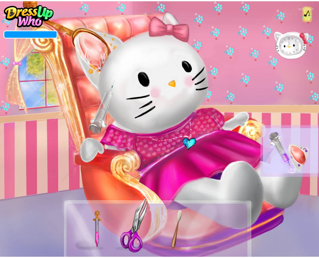 헬로 키티 귀 치료 게임 (Hello Kitty Ear Doctor) 게임 화면 2