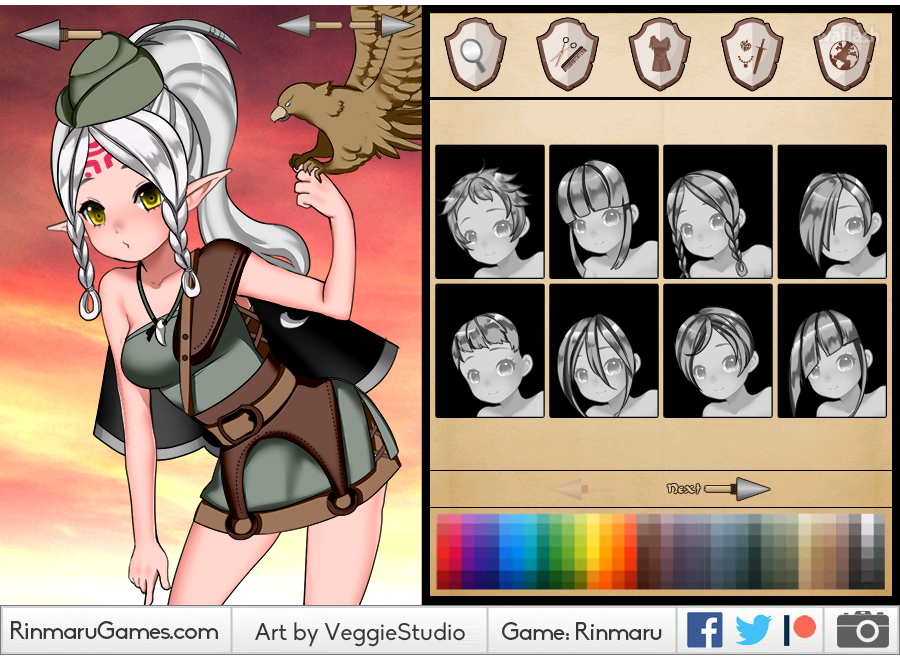린마루게임즈 - JRPG 히로인 크리에이터: 아처 (JRPG Heroine Creator: Archer) 게임 화면 1