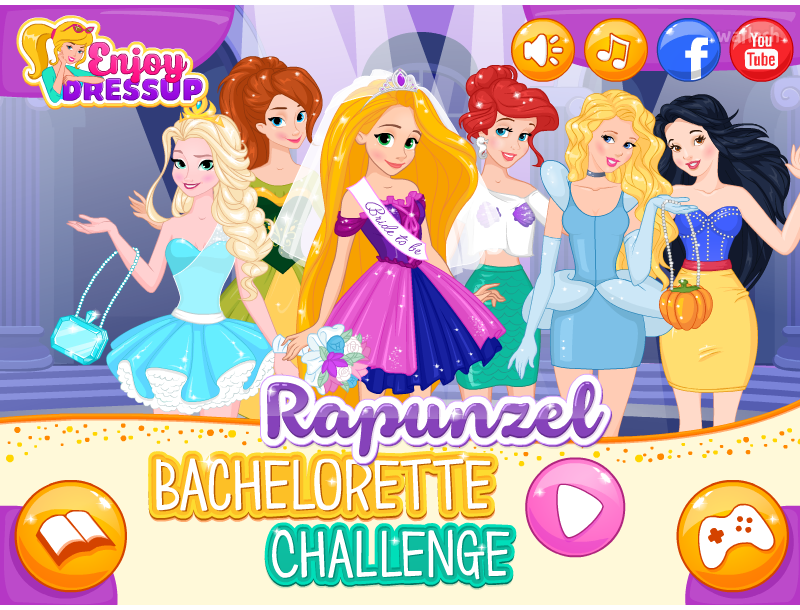 라푼젤 배철러렛 챌린지 (Rapunzel Bachelorette Challenge) 게임 화면 1