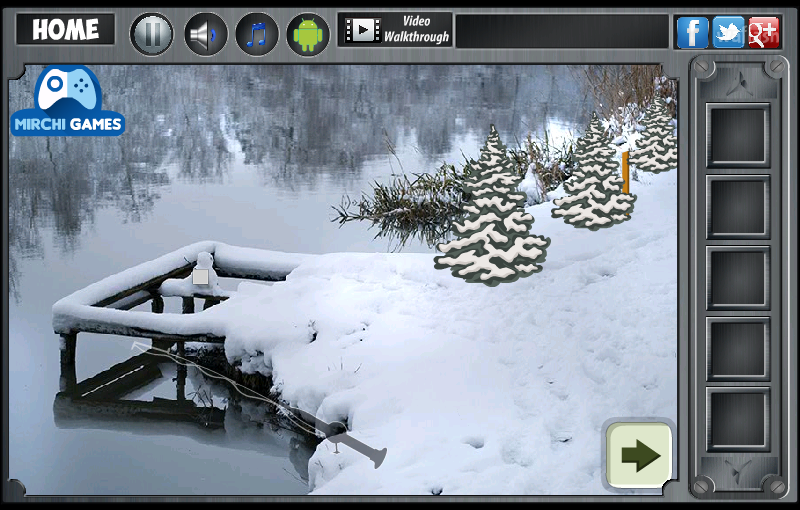 윈터 포레스트 이스케이프 (Mirchi Escape - Winter Forest Escape) 게임 화면 3