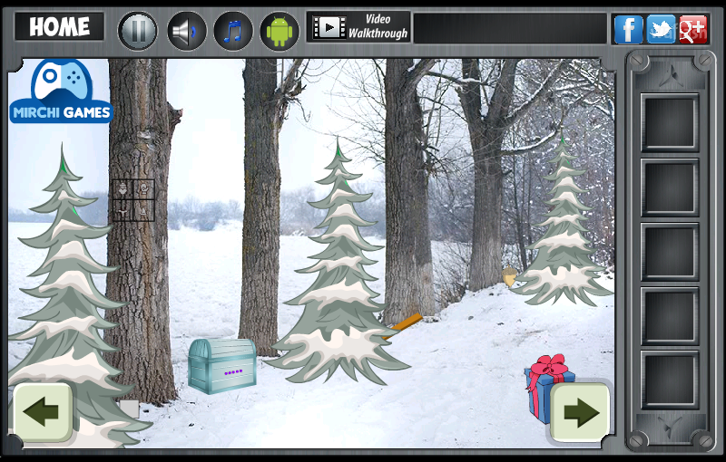 윈터 포레스트 이스케이프 (Mirchi Escape - Winter Forest Escape) 게임 화면 5