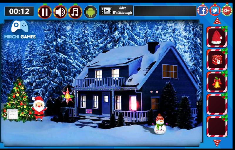 산타크로스 가방 찾기 (Mirchi Escape - Find Santa Claus Bag) 게임 화면 2
