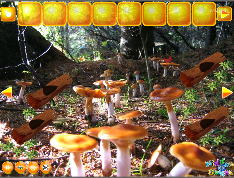 버섯숲으로부터 녹색 게 탈출  (HiddenOGames - Escape Green Crab From Mushroom Forest) 게임 화면 2