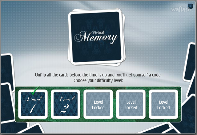 버추얼 메모리 (Virtual Memory) - 기억 게임 게임 화면 1