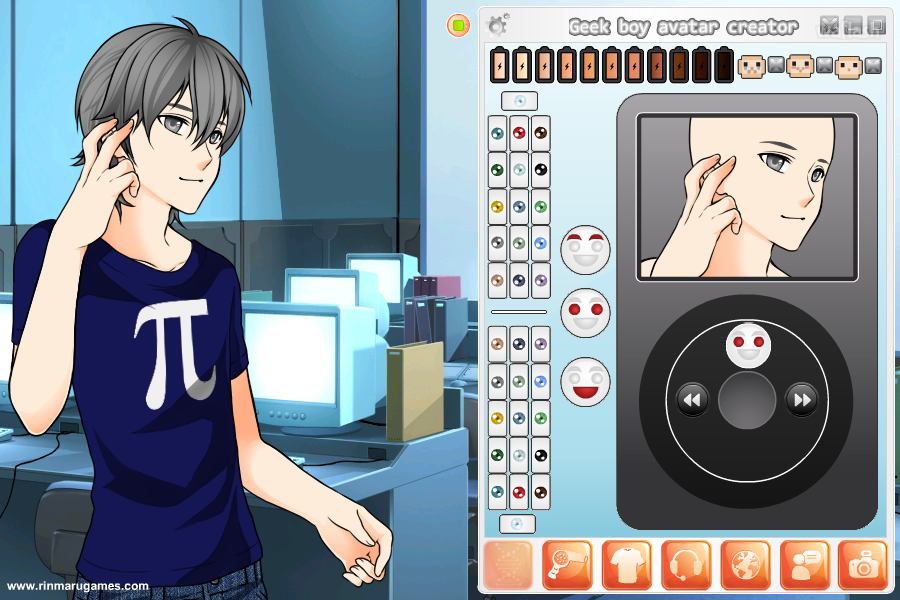 린마루게임즈 - 긱 보이 아바타 크리에이터 (Geek Boy Avatar Creator) 게임 화면 1