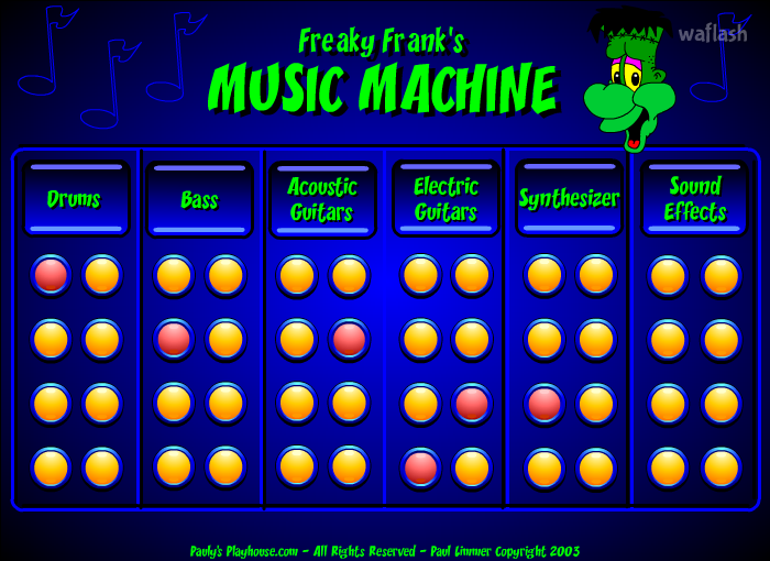 프리키 프랭크의 뮤직 머신 (Freaky Frank's Music Machine) 게임 화면 2