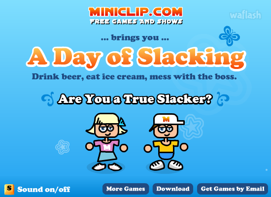 땡땡이치기 (A Day of Slacking) 게임 화면 1