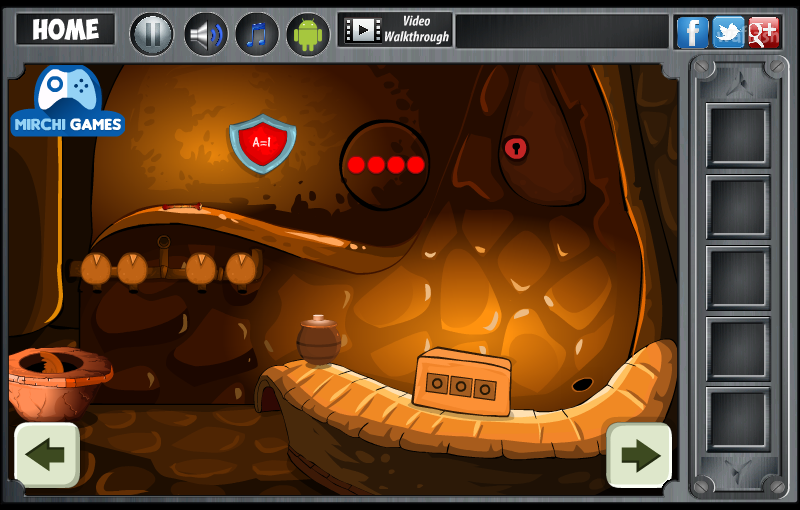 귀신들린 진흙집 탈출 (Mirchi Escape - Haunted Clay House) 게임 화면 3
