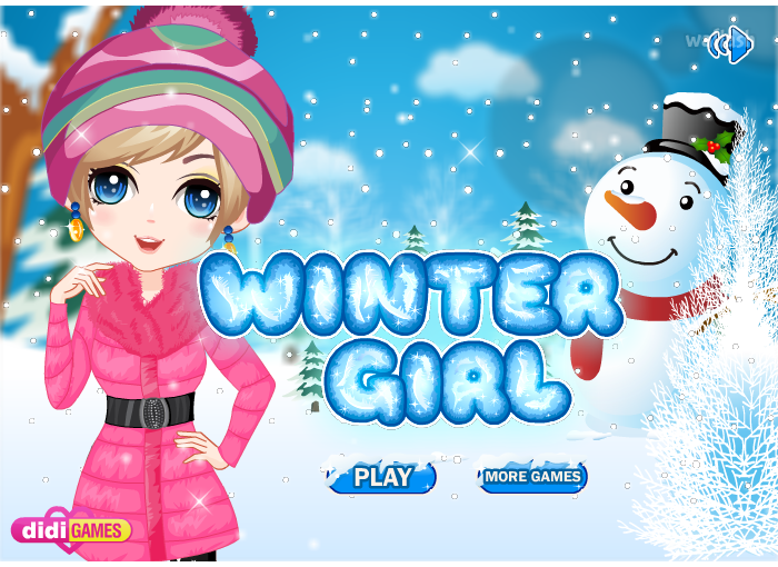 윈터 걸 (Winter Girl) 옷입히기 게임 화면 1