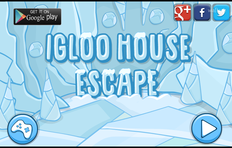 이글루 하우스 탈출 (Mirchi Escape - Igloo House Escape) 게임 화면 1