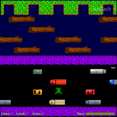 개구리 길건너기 - Frogger 게임 화면 1
