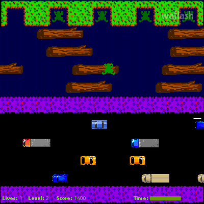 개구리 길건너기 - Frogger 게임 화면 2