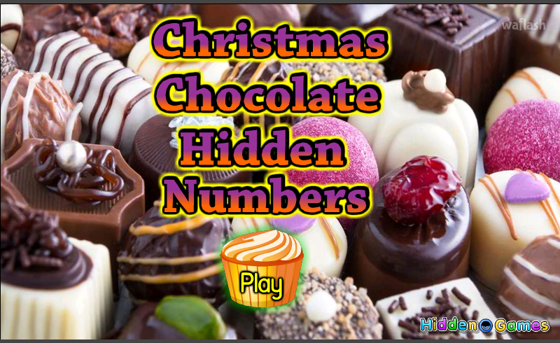 HiddenOGames 숨은숫자찾기 - Christmas Chocolate Hidden Number 게임 화면 1