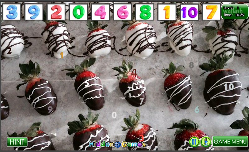 HiddenOGames 숨은숫자찾기 - Christmas Chocolate Hidden Number 게임 화면 2