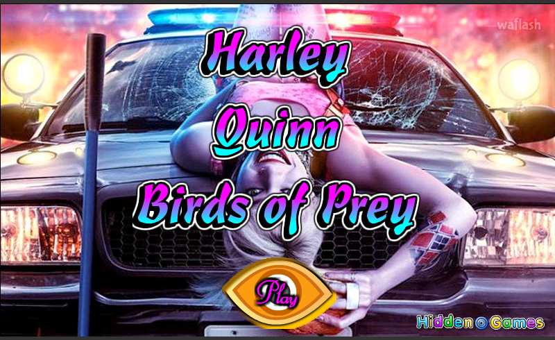 HiddenOGames 숨은숫자찾기 - Harley Quinn Birds of Prey 게임 화면 1