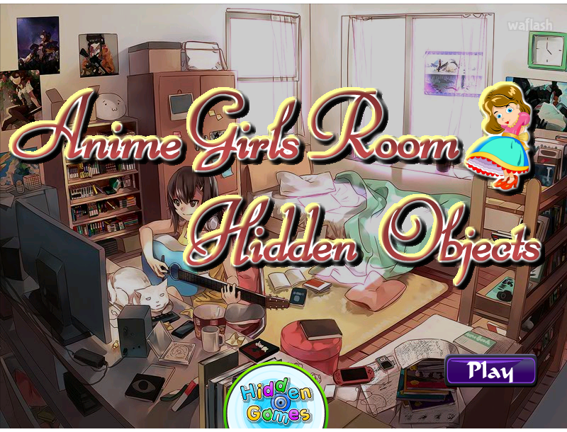 HiddenOGames 숨은그림찾기 - 아니메 걸스 룸 (Anime Girls Room Hidden Objects) 게임 화면 1