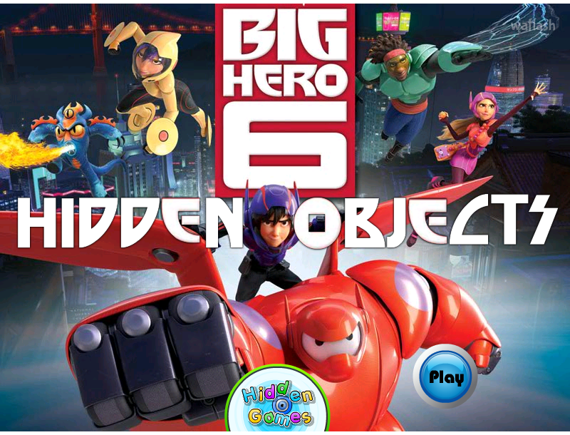 HiddenOGames 숨은그림찾기 - 빅 히어로 6 (Big Hero 6 Hidden Objects) 게임 화면 1