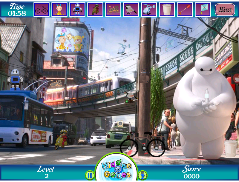 HiddenOGames 숨은그림찾기 - 빅 히어로 6 (Big Hero 6 Hidden Objects) 게임 화면 2