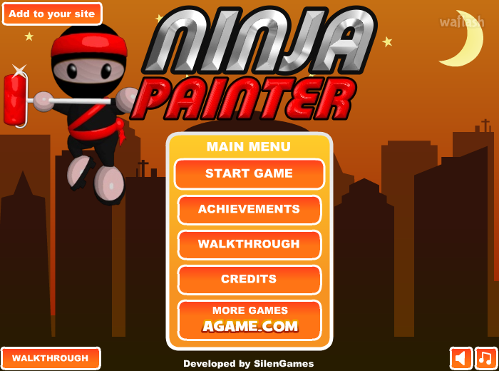닌자 페인터 (Ninja Painter) 게임 화면 1