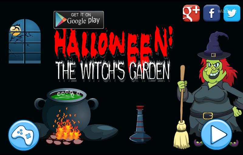 할로윈: 마녀의 정원 탈출 (Mirchi Escape - Halloween: The Witch's Garden) 게임 화면 1
