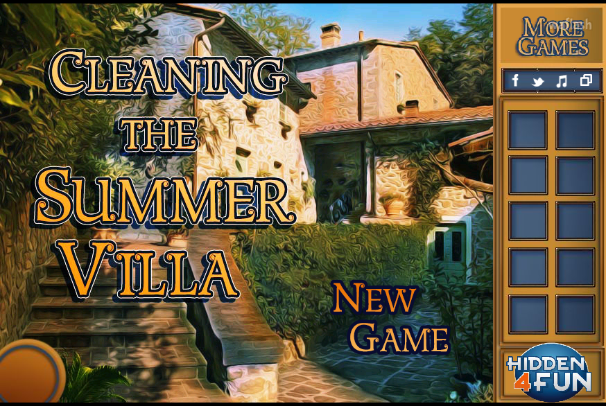 숨은그림찾기 - 클리닝 더 썸머 빌라 (Cleaning The Summer Villa) 게임 화면 1