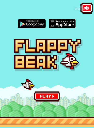 플래피 빅 (Flappy Beak) 게임 화면 1