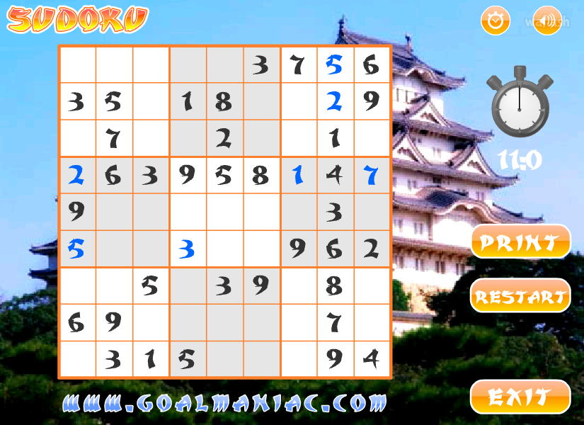 2000 스도쿠 (2000 Sudoku) 게임 화면 2