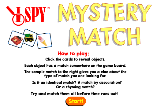 아이 스파이 - 미스터리 매치 (I Spy - Mystery Match) 게임 화면 1