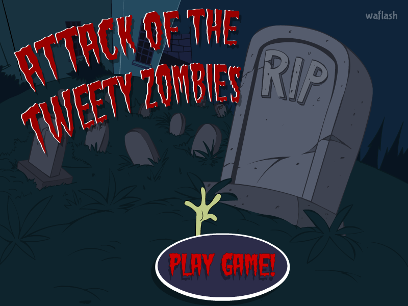 트위티 좀비들 (Attack of the Tweety Zombies) 게임 화면 1