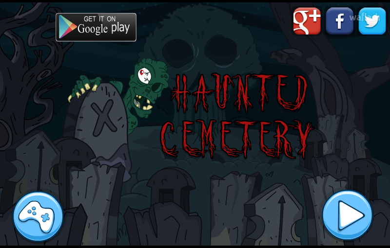 유령 묘지 탈출 (Mirchi Escape - Haunted Cemetery) 게임 화면 1