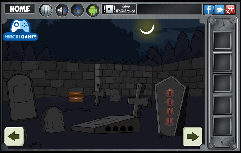 유령 묘지 탈출 2 (Mirchi Escape - Haunted Cemetry 2) 게임 화면 2