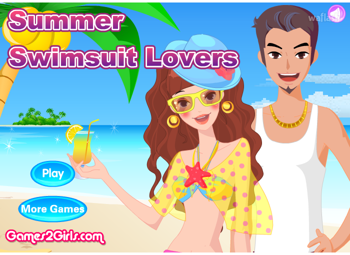 여름 수영복 연인 꾸미기 (Summer Swimsuit Lovers) 게임 화면 1