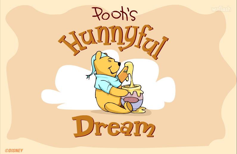 푸우의 달콤한 꿈 (Pooh's Hunnyful Dream) 게임 화면 1