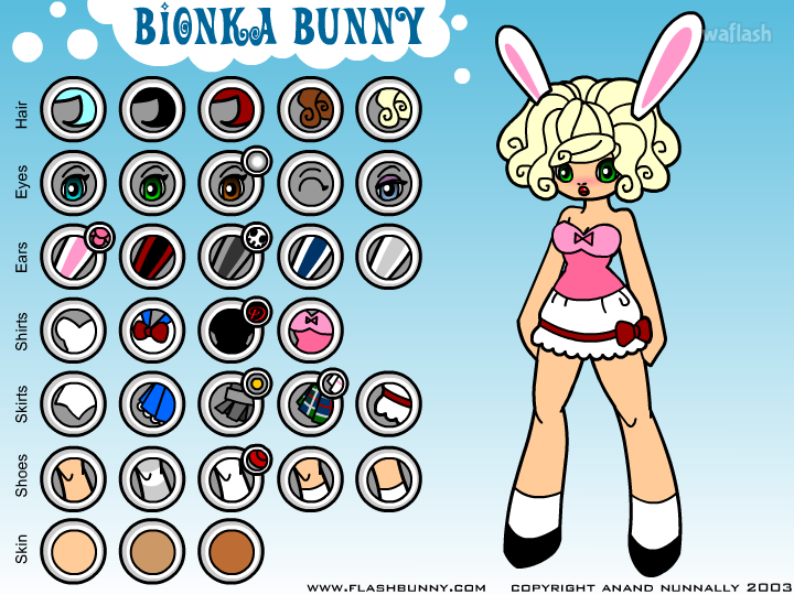 비온카 버니 (Bionka Bunny) 옷입히기 게임 화면 1