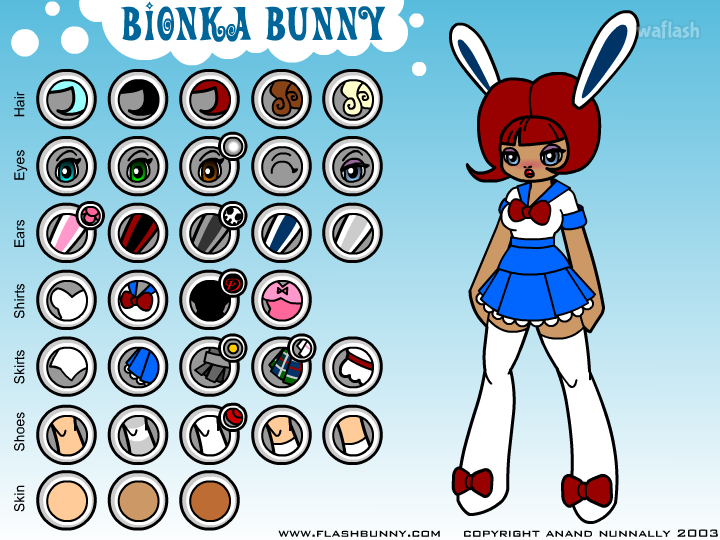 비온카 버니 (Bionka Bunny) 옷입히기 게임 화면 2
