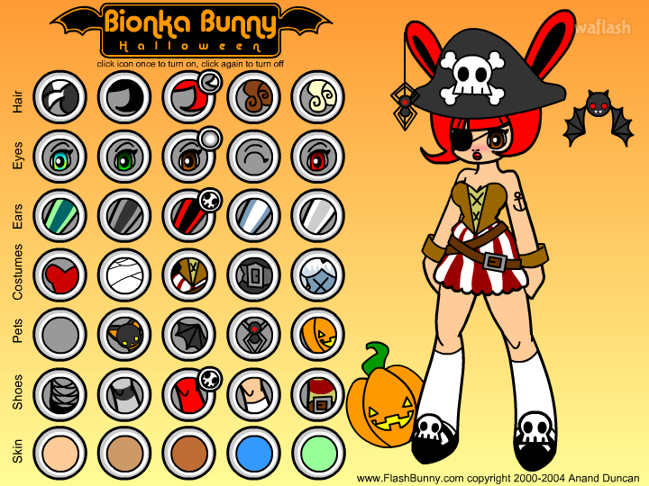 비온카 버니 할로윈 (Bionka Bunny Halloween) 옷입히기 게임 화면 2