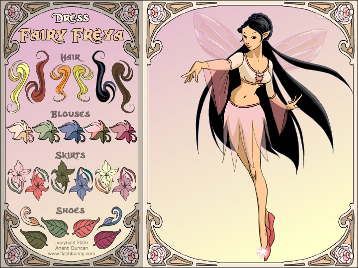 페어리 프레야 (Fairy Freya) 옷입히기 게임 화면 1