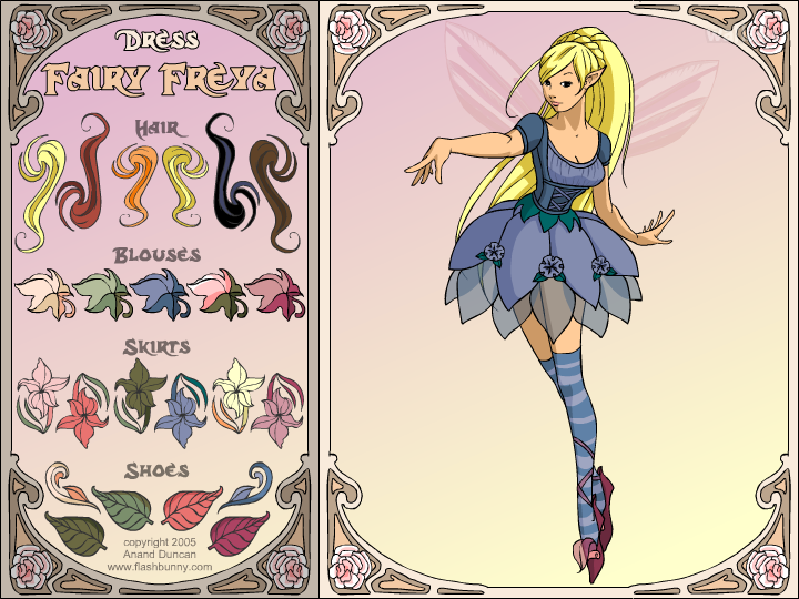 페어리 프레야 (Fairy Freya) 옷입히기 게임 화면 2