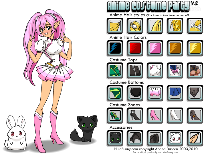 애니메 코스튬 파티 (Anime Costume Party) 게임 화면 1