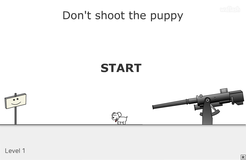 Don't Shoot The Puppy 게임 화면 1