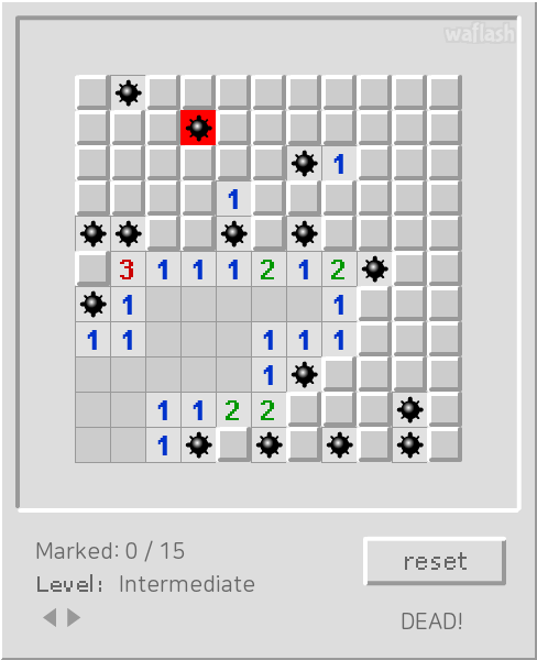 지뢰찾기 Minesweeper 게임 화면 1