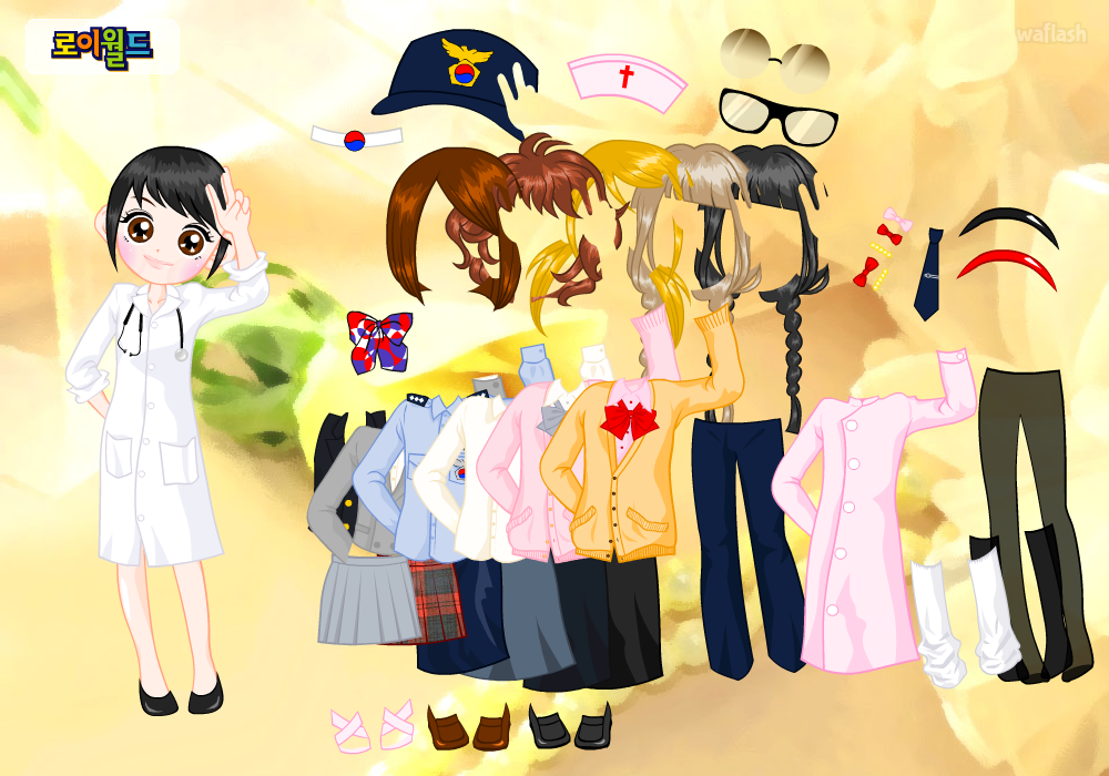 나의 미래는 - 로이월드 옷입히기 게임 화면 1