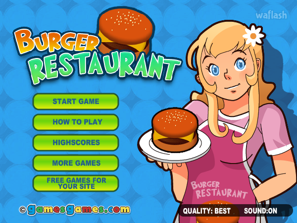 버거 레스토랑 (Burger Restaurant) 게임 화면 1
