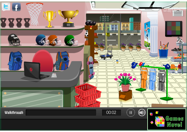 스포츠 룸 탈출 (GamesNovel Escape From Sports Room) 게임 화면 2