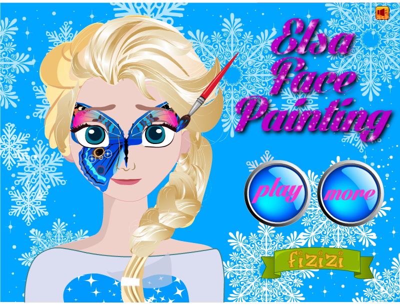 엘사 페이스 페인팅 (Elsa Face Painting) 게임 화면 1