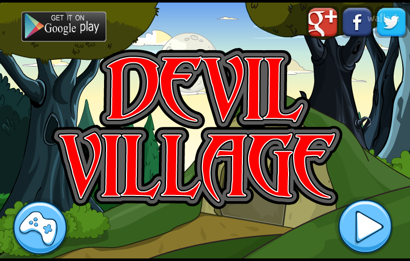 데빌 빌리지 탈출 (Mirchi Escape Devil Village) 게임 화면 1